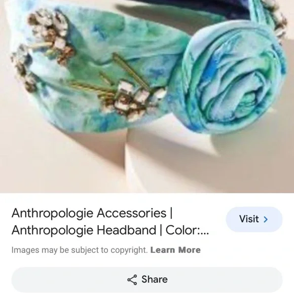 Anthropologie Namjosh embellished knot headband new without tags